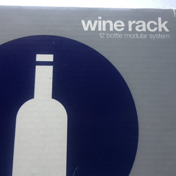 NEW Crate & Barrel CB2 12 Bottle Modular System Wine Rack - Picture 2 of 7